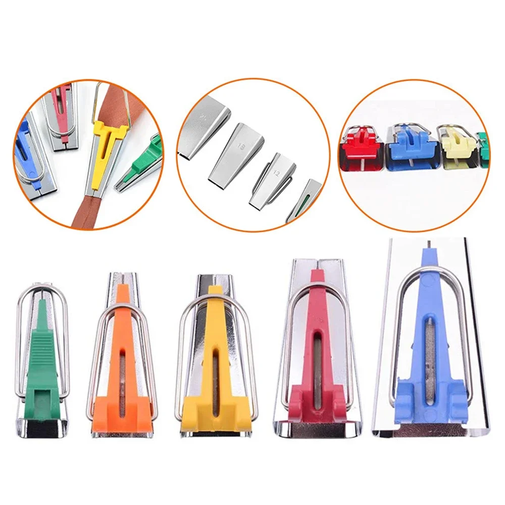 Pick Size 6/9/12/18/25mm Bias Tape Makers Sewing Machine Tools Bias Binding Tape Maker Sewing Accessories Bias Tape Makers Set