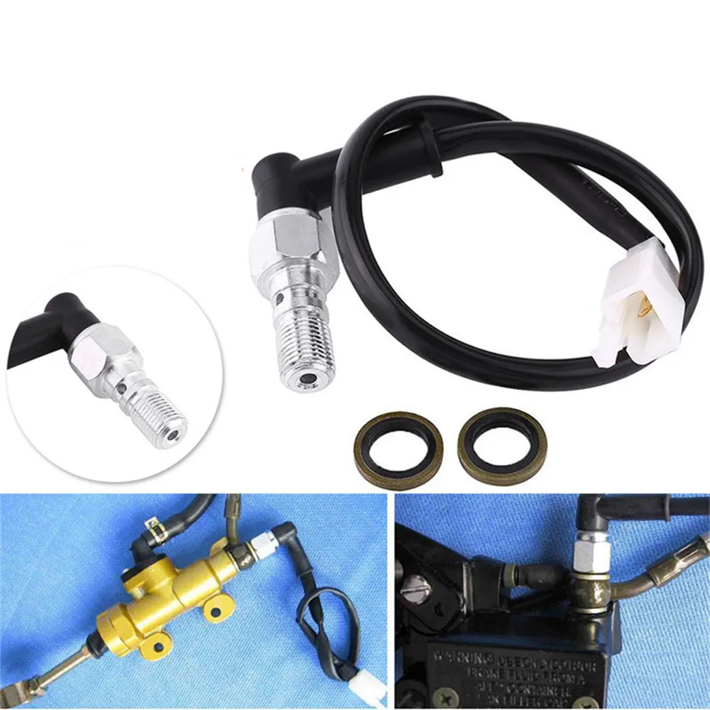 

Universal Motorcycle Hydraulic Brake Pressure Rear Light Switch Hollow Bolt Motocicleta Accessories Hydraulic Brake Switch