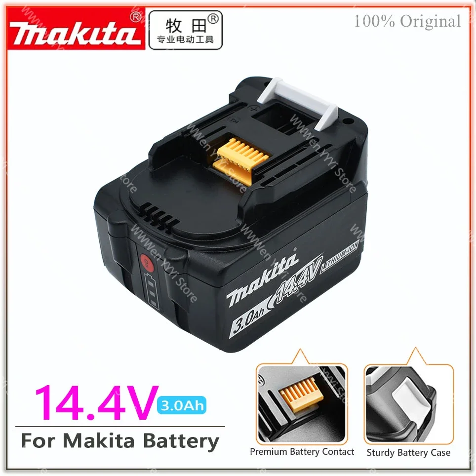 

14,4 V makita 3000mAh BL1430 BL1415 BL1440 196875-4 194558-0 195444-8 3.0Ah 14,4 V Makita аккумуляторная батарея для индикатора