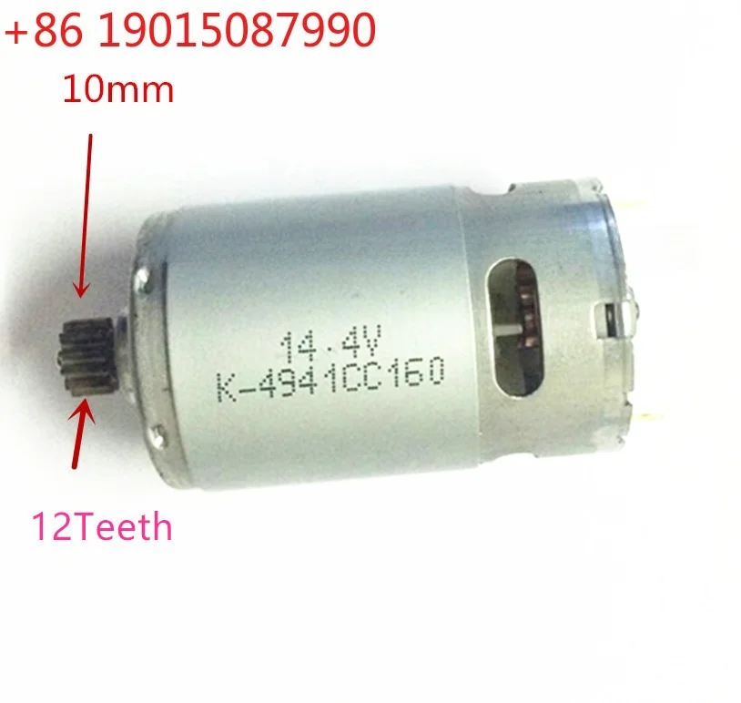 Replace 12 Teeth  DC Motor 14.4V For  BOSCH GSR14.4V PSR 14,4 LI-2 Cordless Drill Driver  Batt-Oper Screwdriver