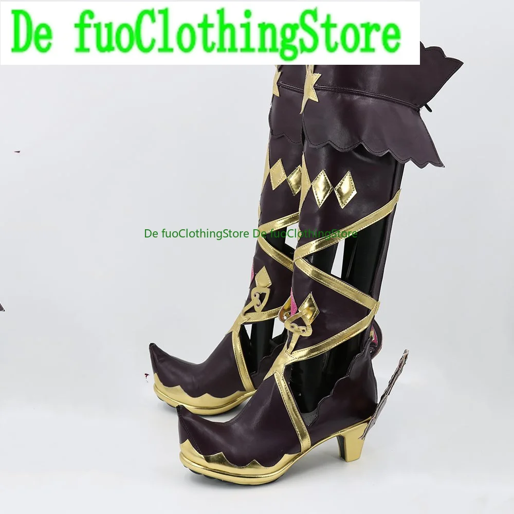 Defuoclothing pripara kurosu aroma cosplay sapatos botas jogo anime jogo rpg festa de halloween adereços sapatos botas