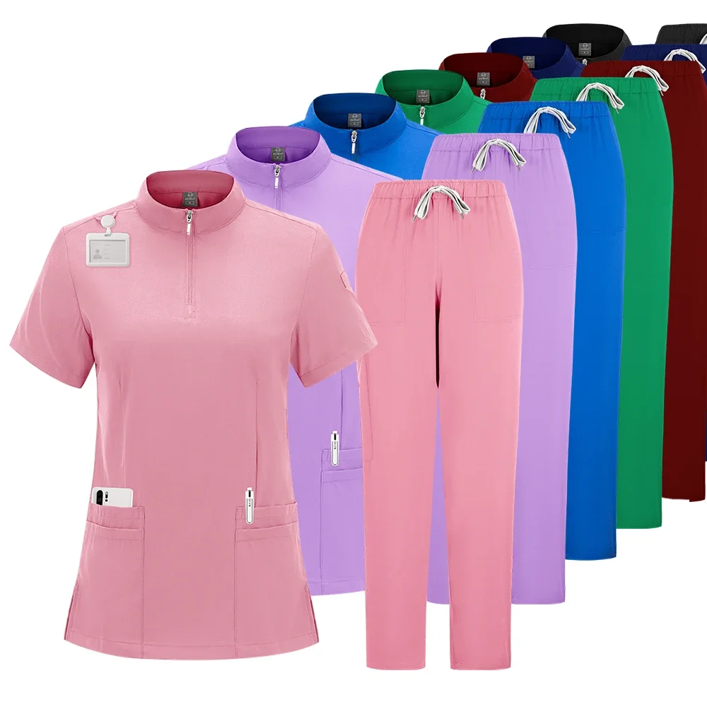 

Medical Uniforms Men Women Nursing Clothes Beauty Costume Nurse Scrubs Sets Doctor Dentist Workwear Clinical Suits for Women