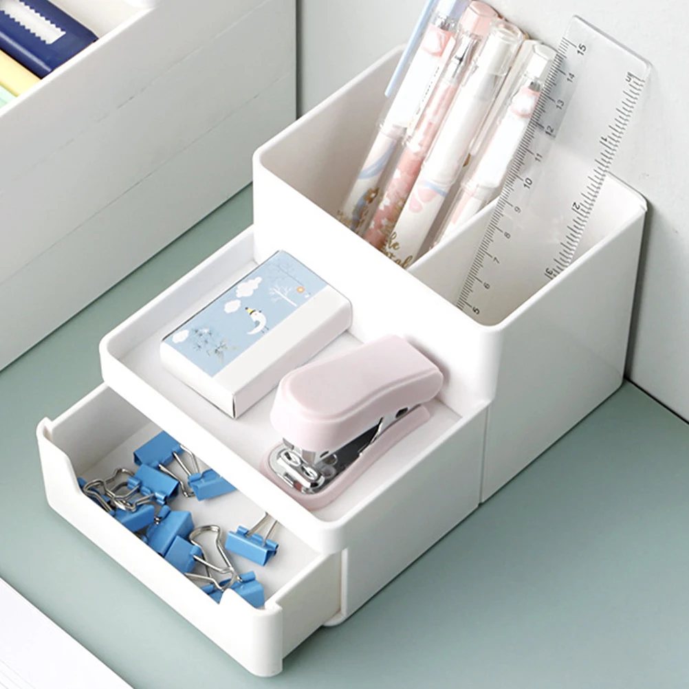 

Multi-Grid Desktop Storage Organizer Small Desk Holder For Office Supplies Cosmetics Sundries Pen Makeup Brush Remote Control