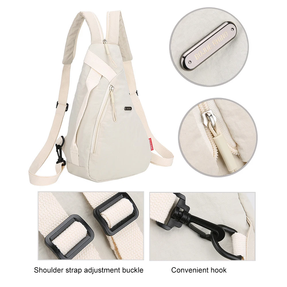 1PCS Convertible Waterproof Sling Bag Backpack for Men Women-Nylon Crossbody Chest Bag with Adjustable Strap,Ideal for Travel