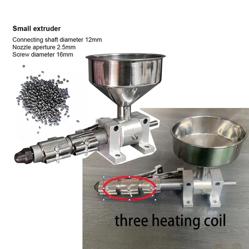 

Small Desktop Single Screw Plastic Extruder Machine Laboratory Mini Injection Molding Machine 220V for PP PE 3D Printing Line