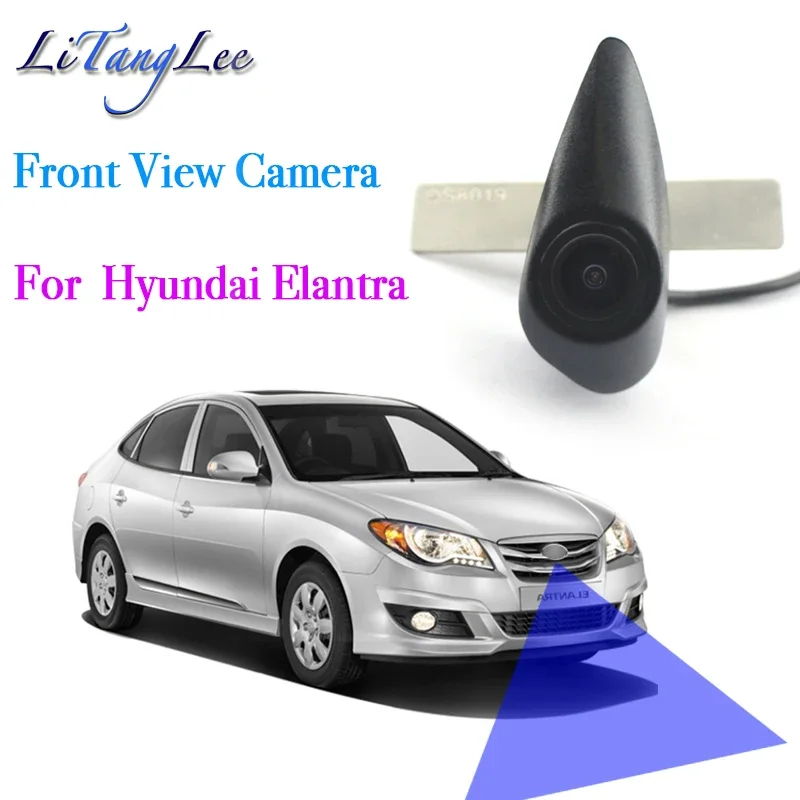 For Hyundai Elantra AD 2016~2018 Car LOGO Front View Camera Night Vision HD Waterproof Wide Angle Blind Spot Area Parking Camera