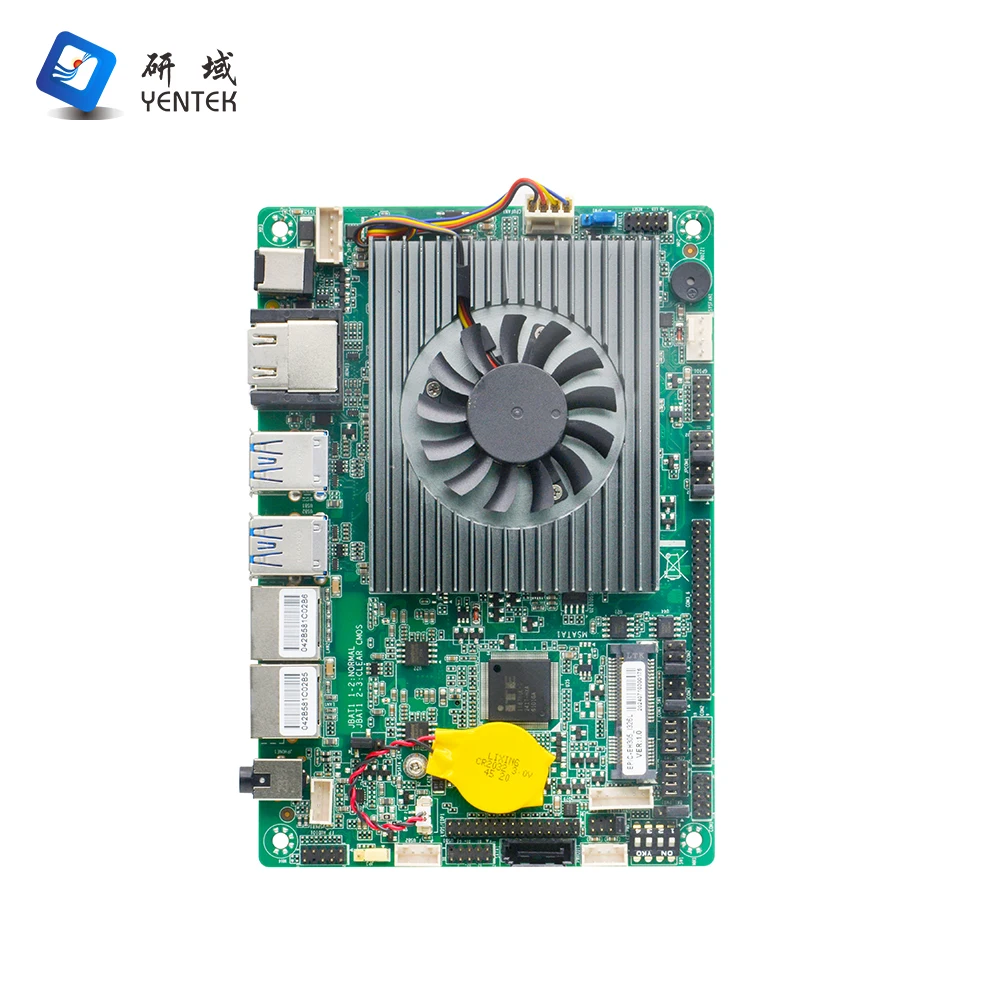 اللوحة الأم مع معالج Intel N305 DDR4 MSATA Win10 Win11 Linux HD LVDS 2 I226V Gigabit LAN 6 RS232 COM 3.5 بوصة اللوحة الأم