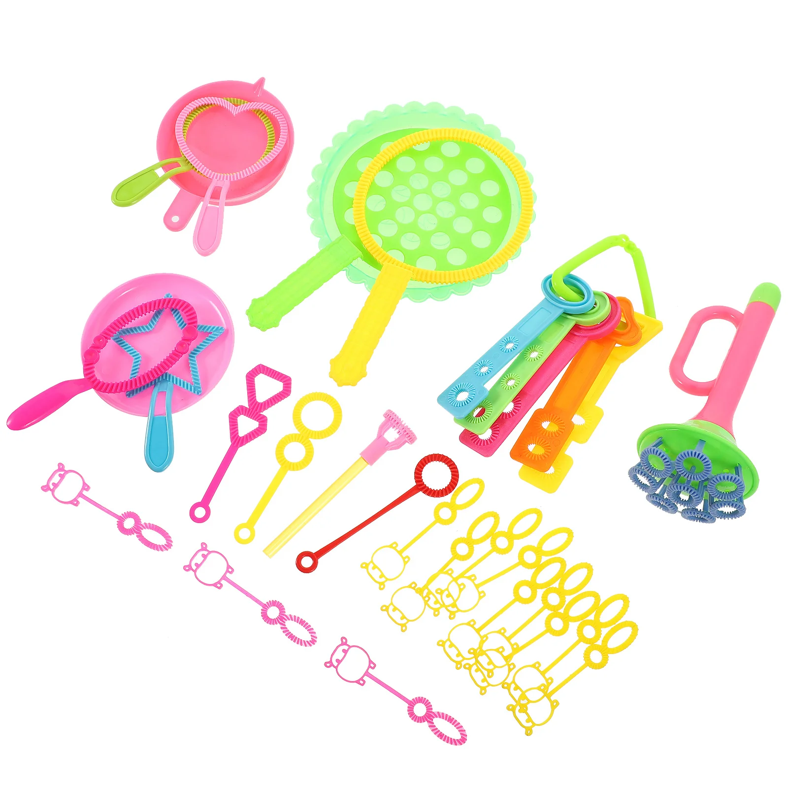 Set di bastoncini per bolle da 26 pezzi, bar per spettacoli di cartoni animati, accessori estivi per attività all'aperto per bambini