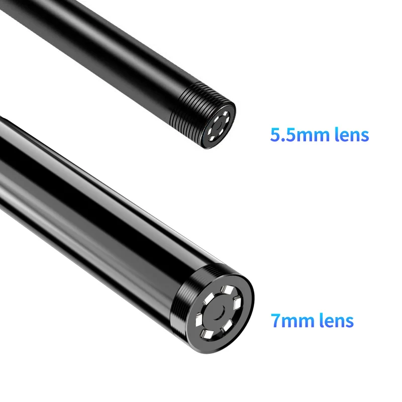 Impermeável LED Android Endoscope Mini Camera, 3 em 1 Micro USB Tipo C Borescope, Inspeção de carro, HUAWEI, Xiaomi, PC, 5,5mm, 7mm