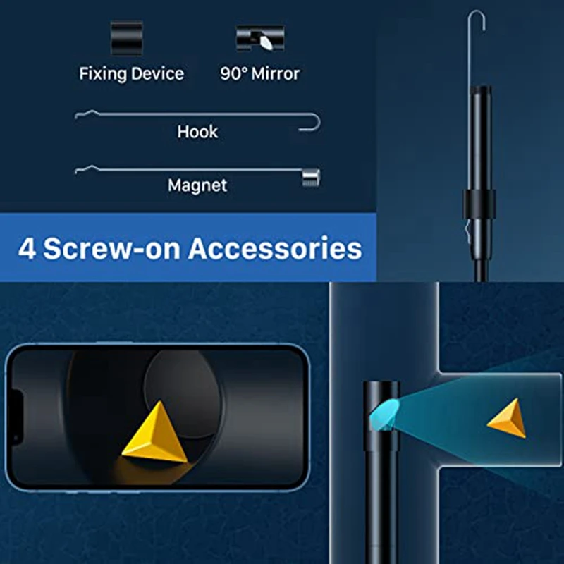 USB Endoscope Type C Borescope For OTG Android Phone 7Mm Inspection Snake Camera