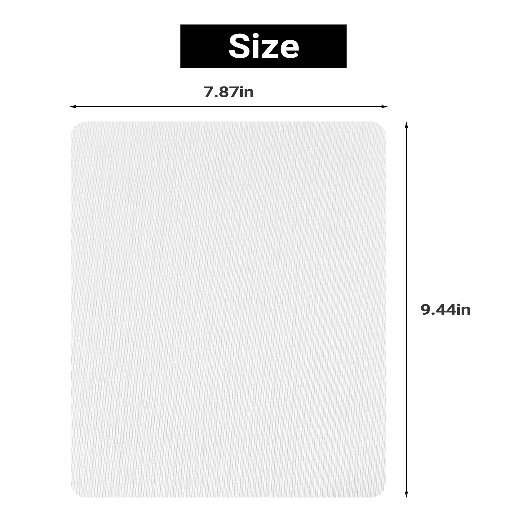 10Pcs Blank Mouse Pad For Sublimation Transfer Heat Press Printing Crafts-Y18A