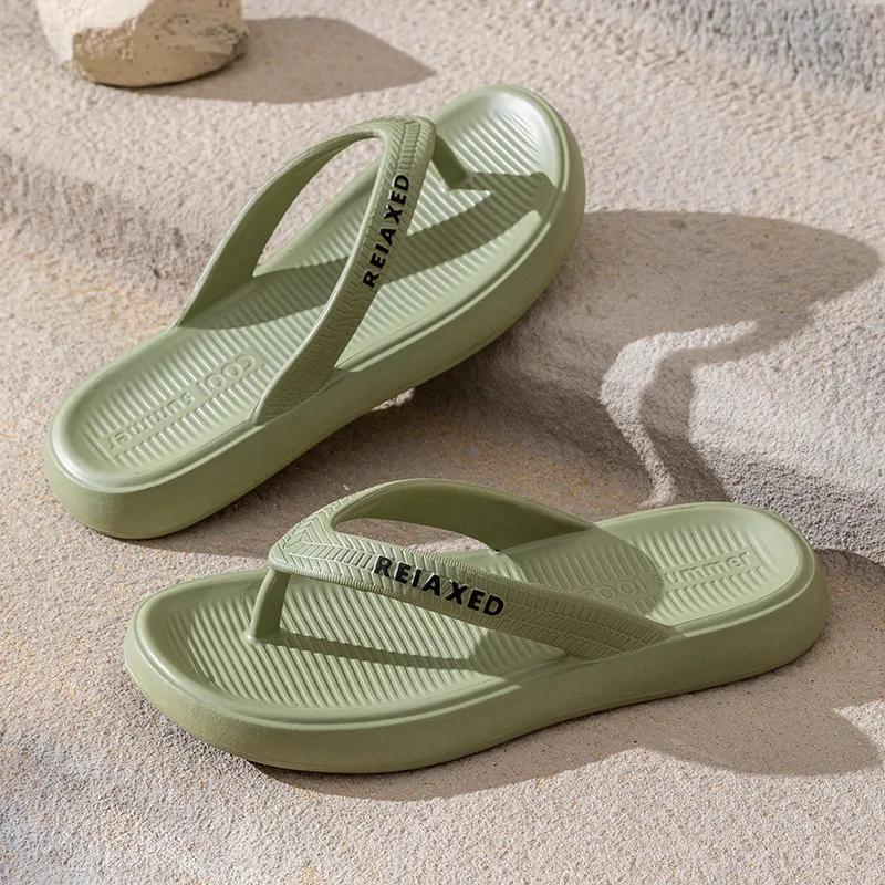 Women's Summer Slippers Anti-slip Soft Sole Bathroom Men Leisure Minimalist Durable Casual Flip Flops Couple