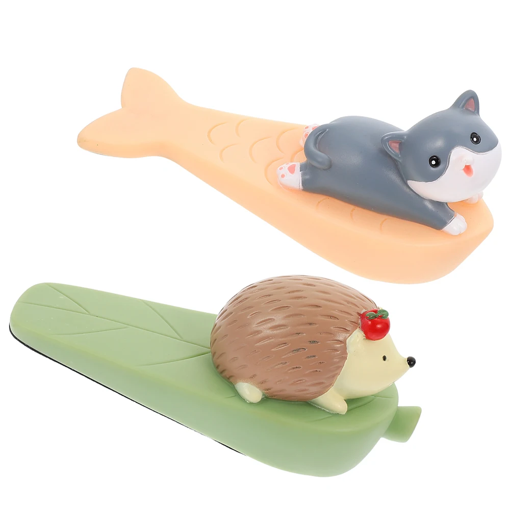 

2Pcs Animal Door Stopper Cartoon PVC Stoppers Keep Dog Bottom Child Safe Practical Long Use Wear Resistance Decorative