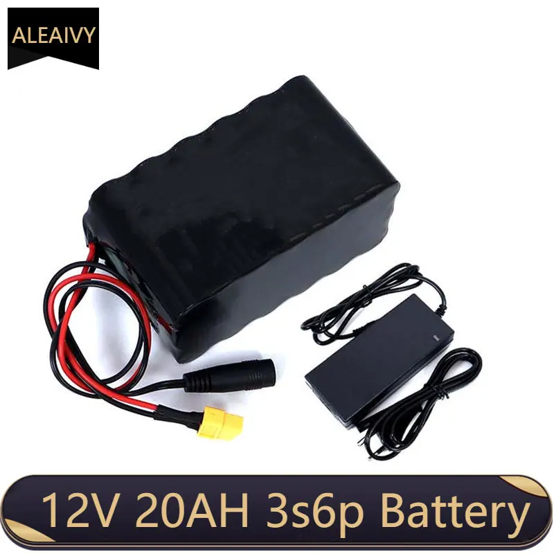 

12V 20ah 3s6p 18650 lithium Rechargeable battery 11.1V 20000mAh with PCB For hernia lamp,amplifiers, monitoring+12.6V 3A Charger