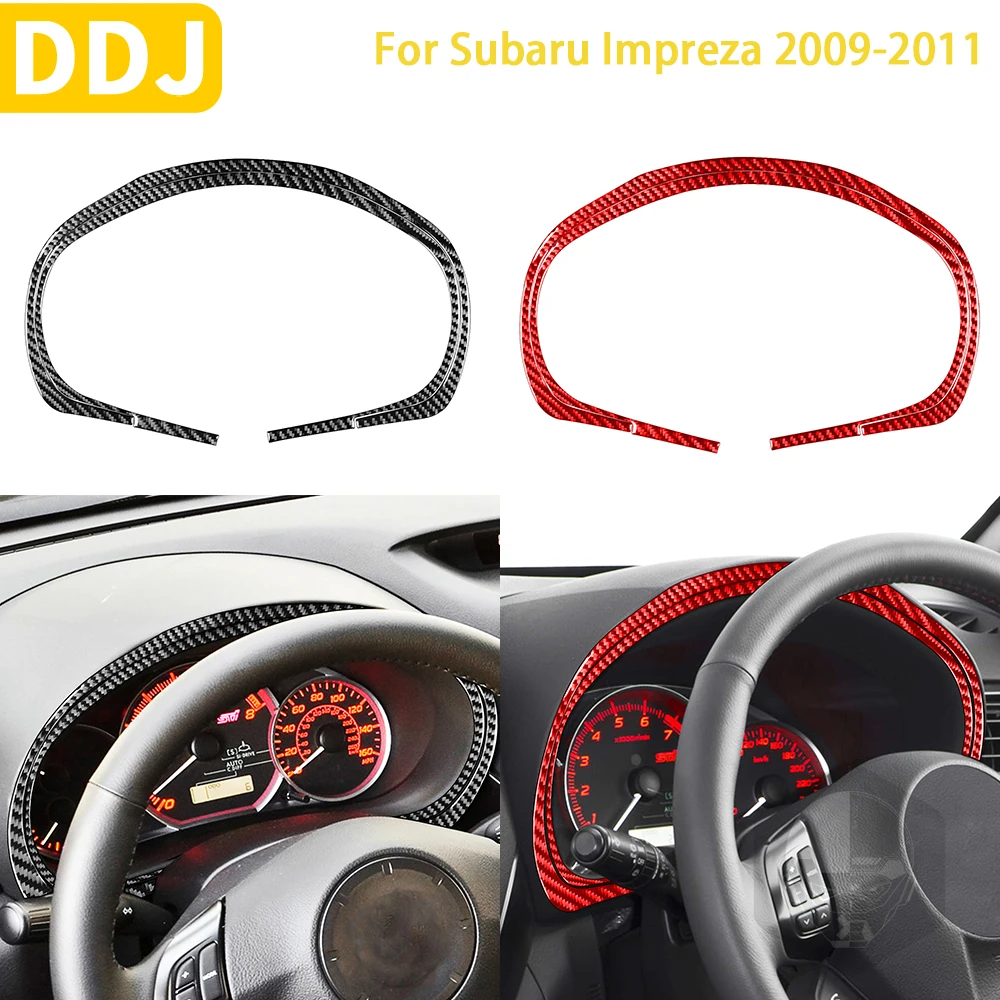 

For Subaru Impreza 2009 2010 2011 Accessories Carbon Fiber Car Interior Speedometer Surround Cover Trim Sticker Decoration