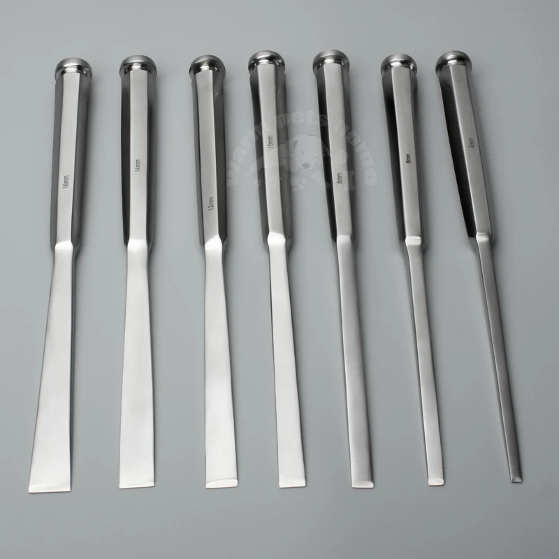 Orthopedic Osteotome Chisel Straight Tessier Bone Graft Osteotome Veterinary Orthopedic Instrument