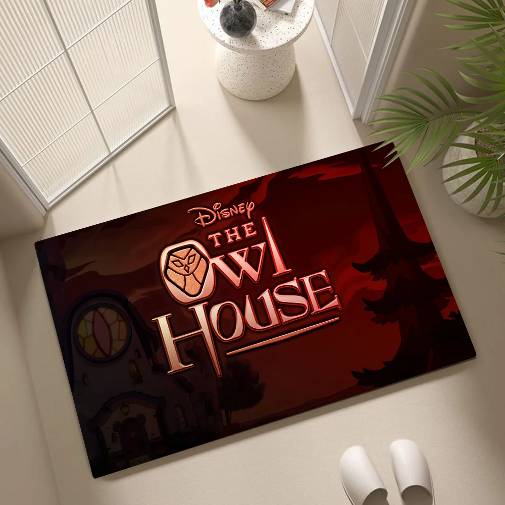1PC Disney T-The Owl House Floor Mat Home Bedroom Kitchen Non-slip Floor Rug, Absorbent Anti-fouling Door Mats