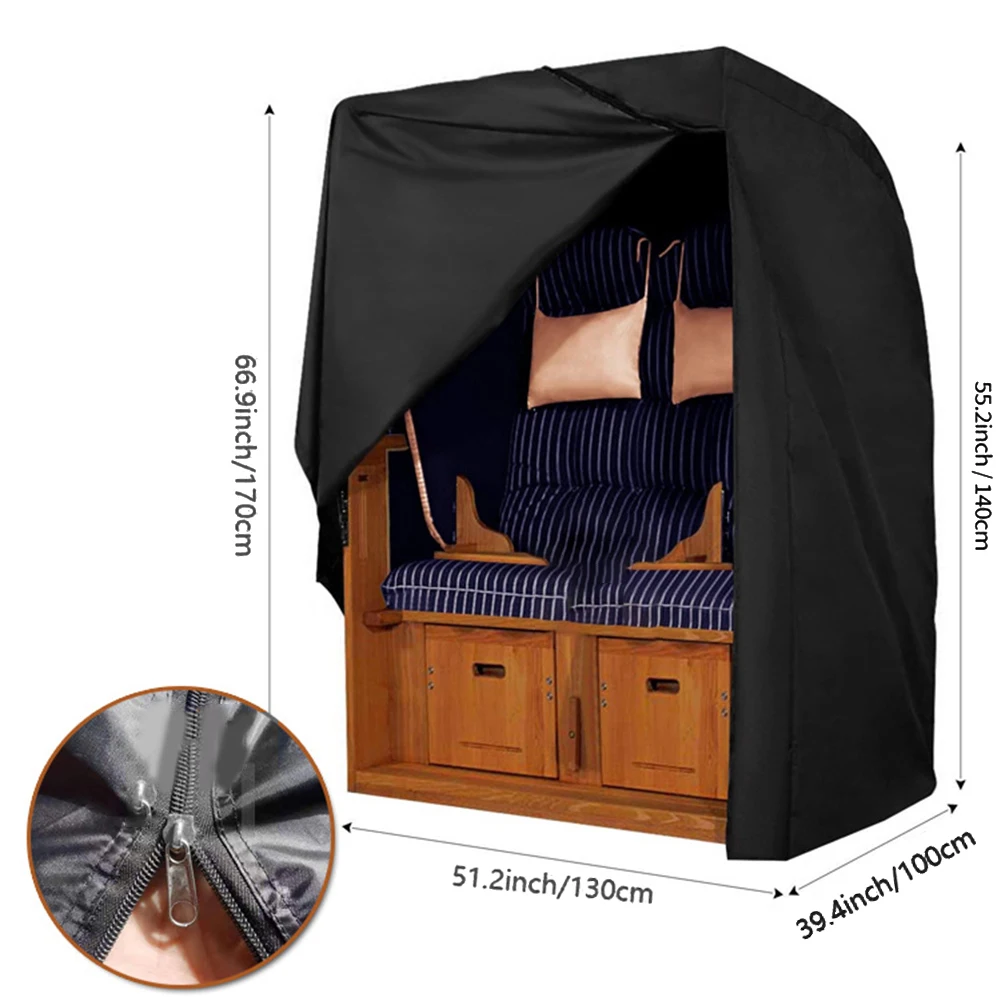 210D Waterproof Double Beach Chair Cover Outdoor Beach Chair Protective Cover Beach Chair Dust Cover