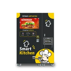 Automatic Fast Food Breakfast Meal Lunch Box Hot Food Vending Machine For Office