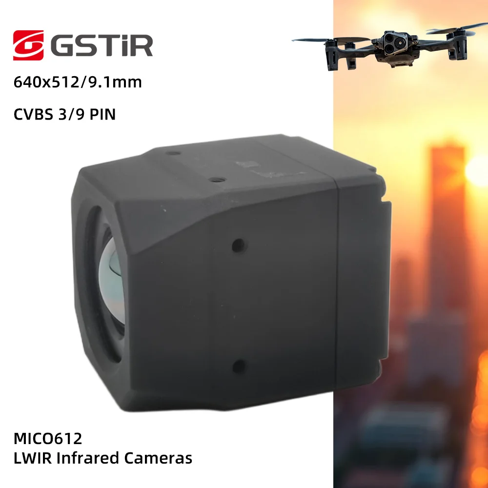 Guide MICO612 Compact Size 640x512 12um Aluminum Alloy CVBS Thermal Imaging Camera Module NETD Below 30mk For FPV Drones
