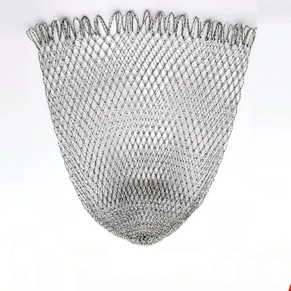 Dreieckiges Faltenkescher zum Angeln, Edelstahl-Schaufelnetz, hohles Handnetz, 40–60 cm, starke, solide Angelwaren, Fischfalle – Detail 13