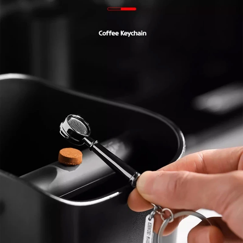 Mhw القهوة المفاتيح القهوة الشكل البضائع البسيطة لاتيه الفن إبريق فلاش مسحوق المطرقة مقبض قلادة تذكارية #2