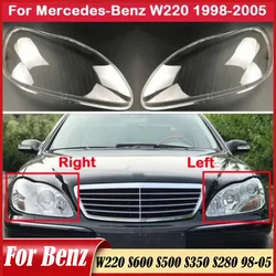 Car Headlamp Lens Shell For Benz W220 S600 S500 S350 S280 1998-2005 Car Headlight Cover Glass Lampshade Cover Bright Shell