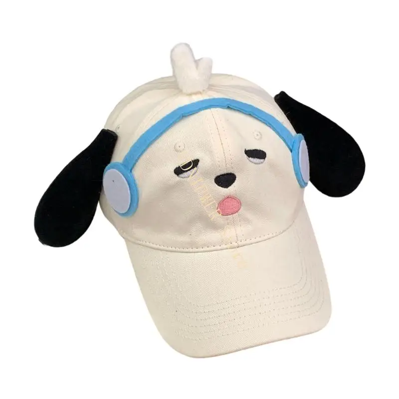 

Adjustable Dog Design Baseball Hat Lightweight Polyester Earbuds Cover For Men Women Kids Outdoor Adventures D08E