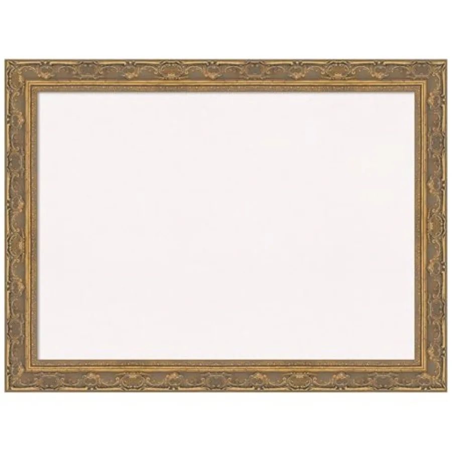 

White Cork Board for Wall 24x32 Vision Board with Gold Frame Medium Corkboard Office Decor for Home Organization Traditional Co