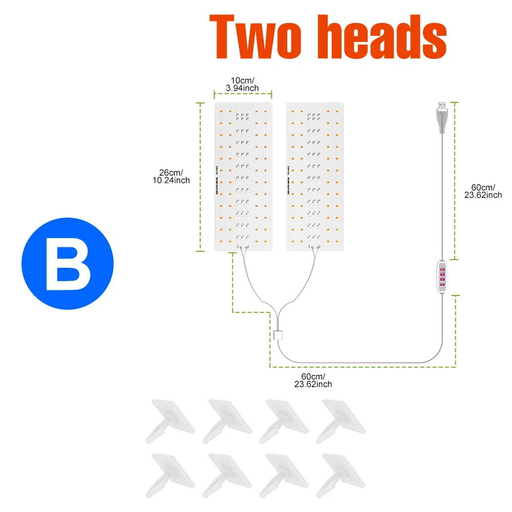LED-groeilicht Volledig spectrum Quantum Board-lamp voor binnengroeidoos Bloemplanten Teelt dimbaar met timing Auto aan/uit