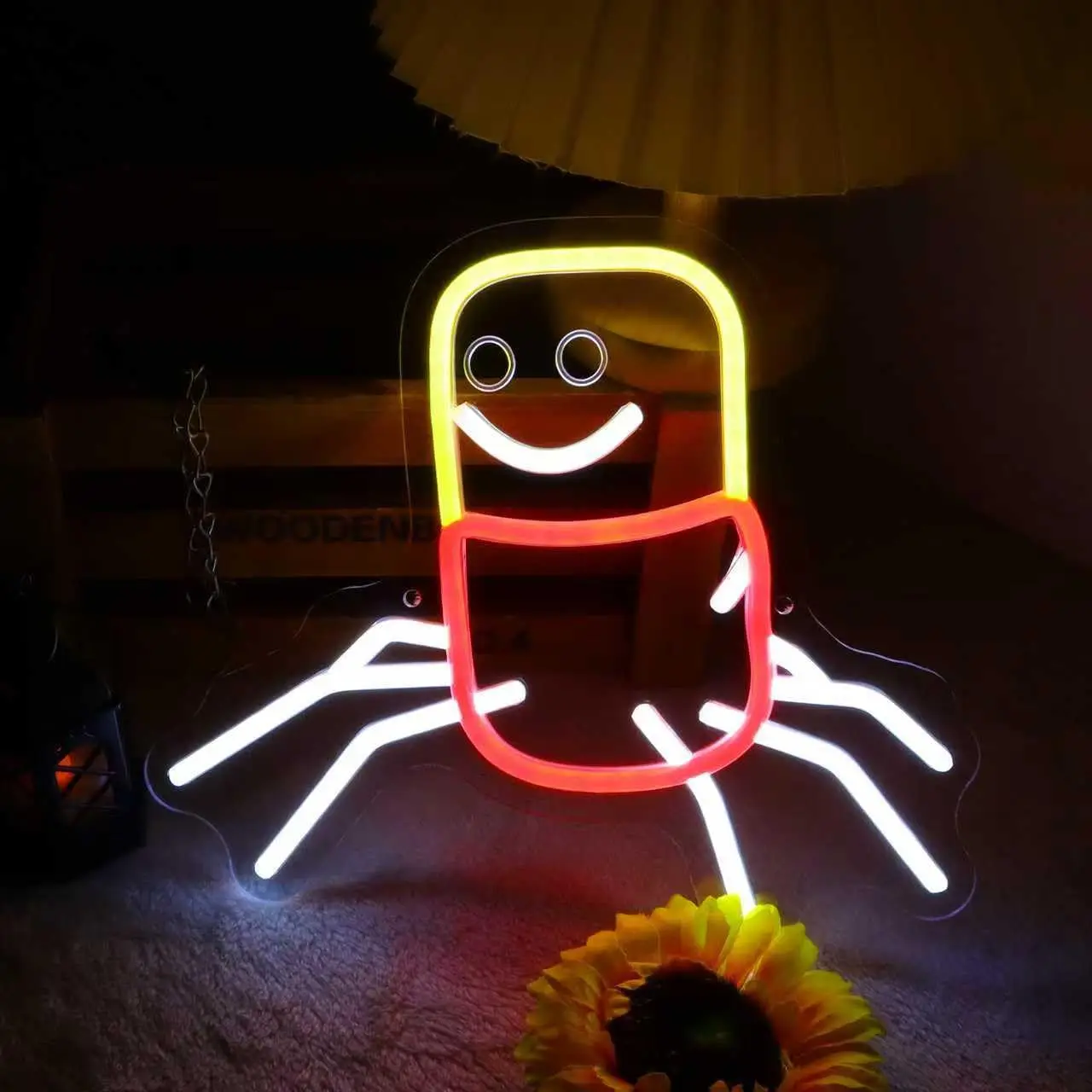

Неоновая вывеска «Паук» в стиле аниме, USB LED-светильник для игровой комнаты, сада, тики-бара, спальни, декоративное неоновое освещение, персонализированный подарок, настенный светильник