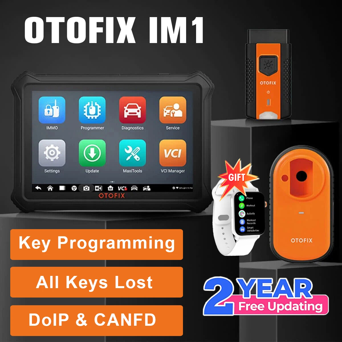 OTOFIX IM1 Key Fob Programmer 2 Years Free Update IMMO Key Programming Tool All System Car Diagnostic Scanner Tool DoIP & CANFD