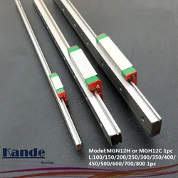 MGN12 CNC 12mm miniature linear rail guide  MGN12C 700 800 mm MGN12H linear block carriage or MGN12H narrow carriage