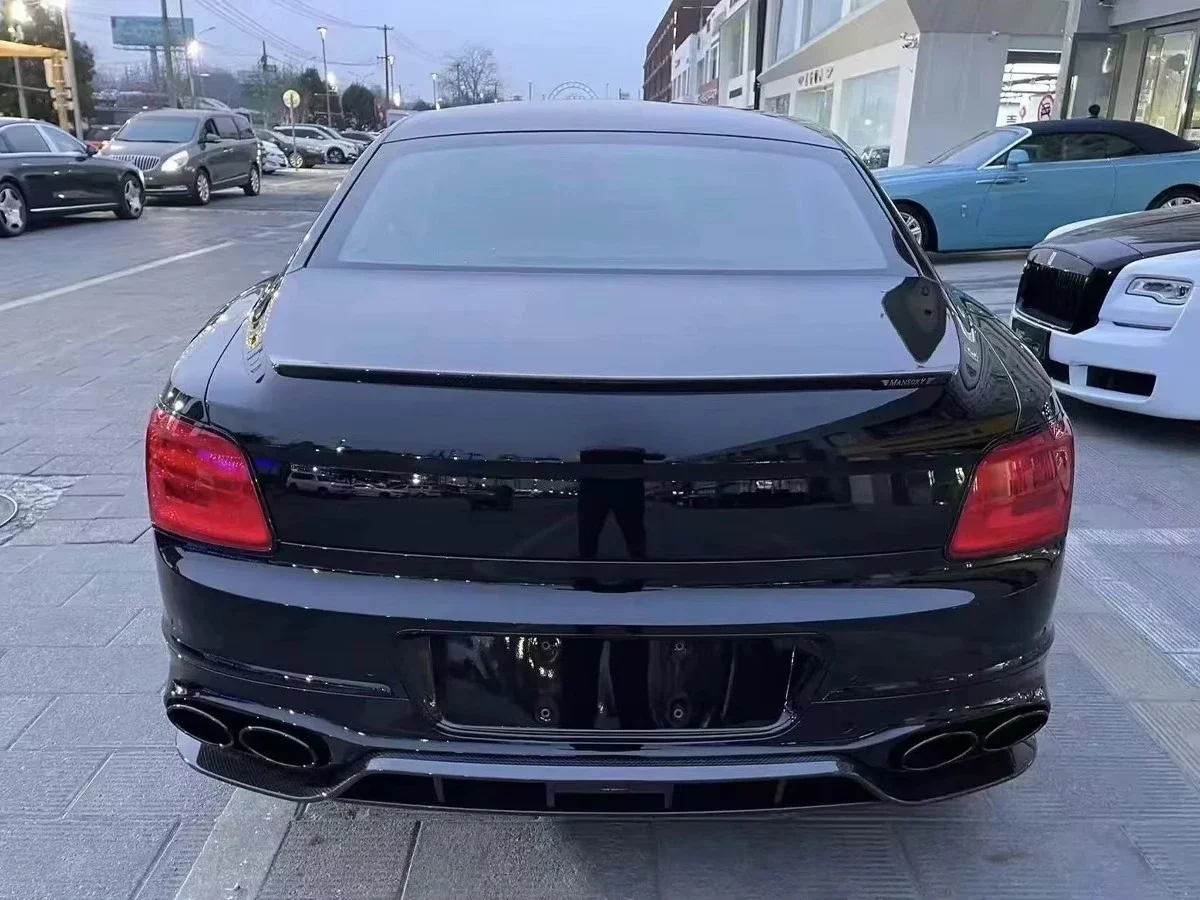 Flying Spur Rear Spoiler Wing M Style Dry Carbon Fiber Body Kit Auto Parts Rear Wing for Flying Spur