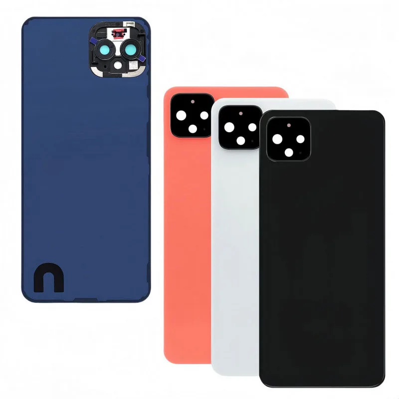 Battery Back Cover for Google Pixel 4 G020M PC Material back cover with Adhesive Repair Replacement Part