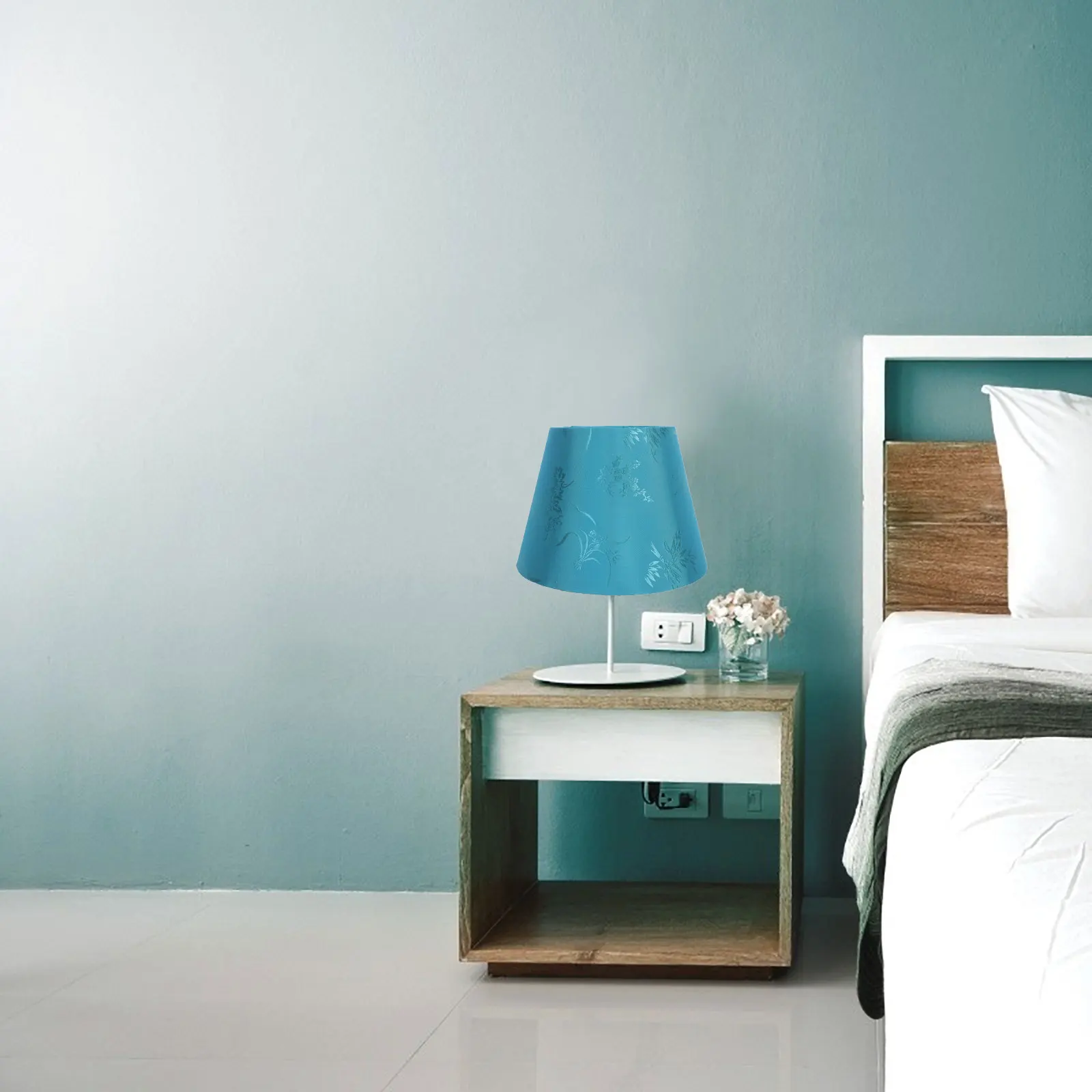 

Artistic Embroidery Lampshade Cloth Lamp Shade Home Light Decor Bedside Table Lamp Cover Embroidery Lampshade