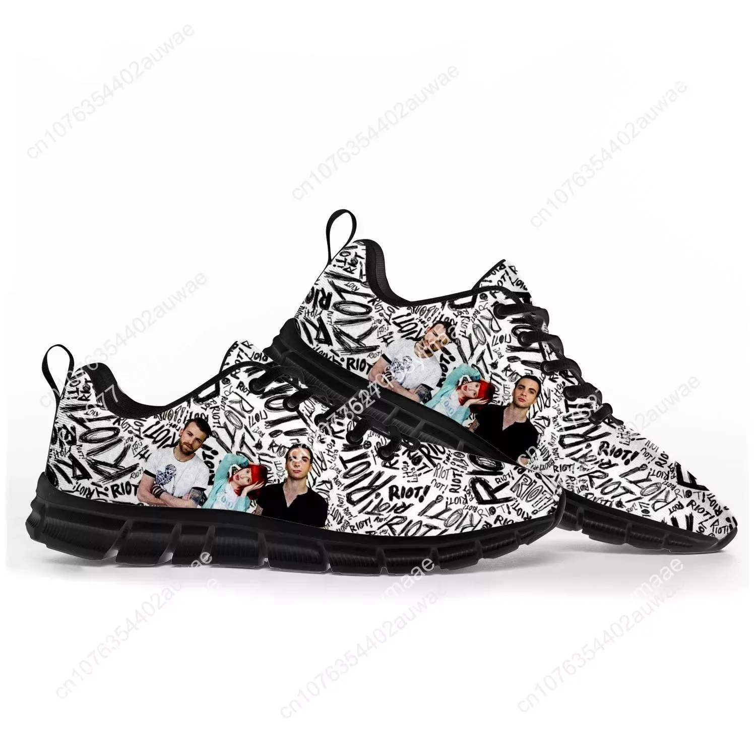 Paramore Rock Band Pop Sports Shoes Mens Womens Teenager Kids Children Sneakers Casual Custom High Quality Couple Shoes Black