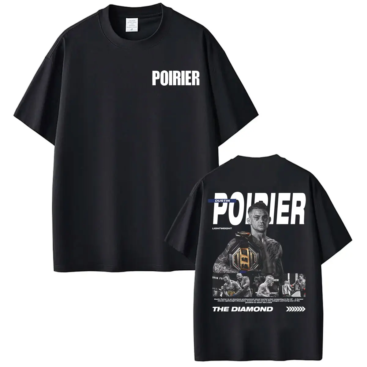 The Diamond Dustin Poirier Graphic T-shirt Men's Women Harajuku Violence Aesthetics Tee Shirt Casual Cotton Short Sleeve T Shirt