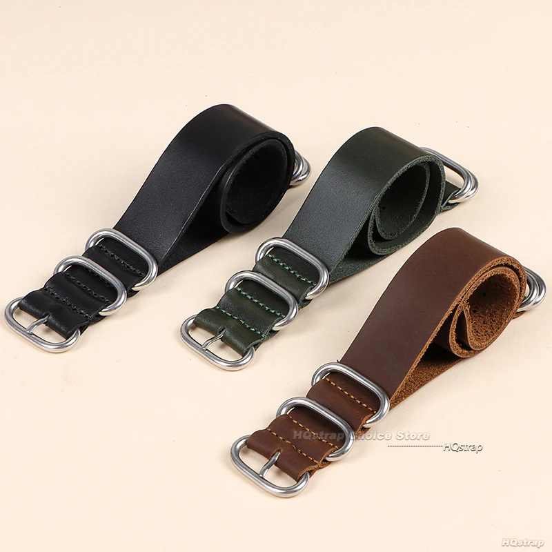 18mm 20mm 22mm Vintage Genuine Leather Watch Bands Cow Watch Strap for Men Women Watch Adjustment Replacement Accessories