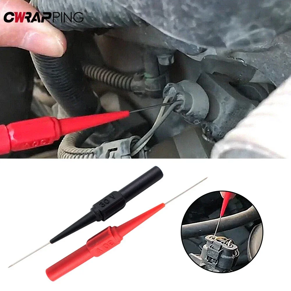 30V Car Tip Probes Diagnostic Tools Auto Multimeter Test Leads Extention Back Piercing Needle Tip Probes Mechanical Tools view 6