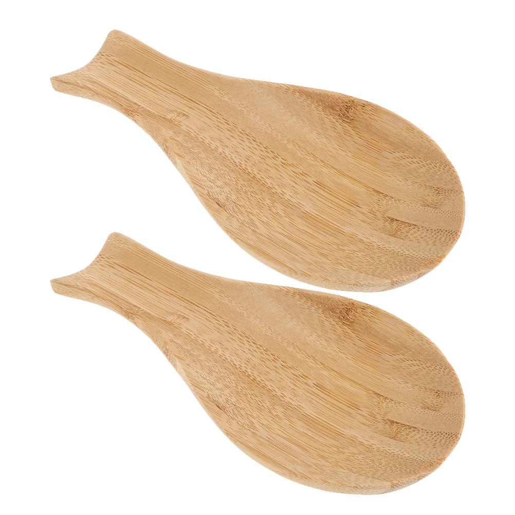 

2pcs Spoon Rest Chopstick Holder for Kitchen Counter Black Khaki Stove Top Utensil Rest Food Grade Material Home Decor
