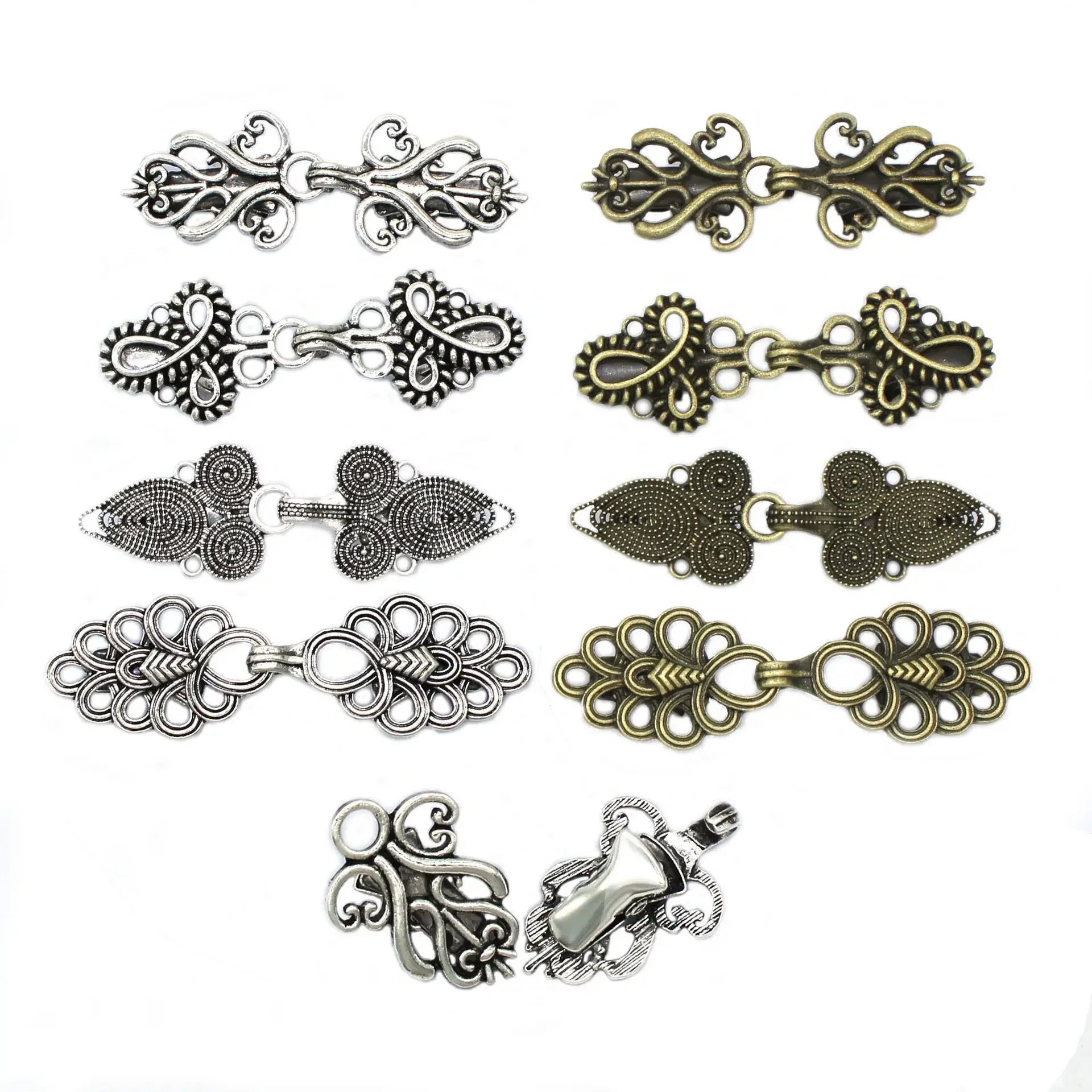 Cardigan Brooches Sweater Shawl Clips Pearl Spider Charm Brooch Pins Clip Collar Duck-mouth Jewelry Brooches DIY