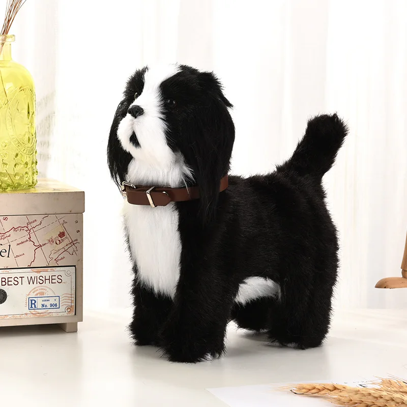 OR OR TU Jouets électroniques qui marchent pour enfants, chiots chantants en peluche, jouets pour chiens qui marchent et aboient sur une laisse, jouets interactifs pour enfants de 3, 4, 5, 6
