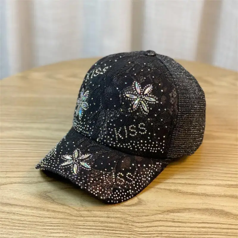 C71F قبعات البيسبول الكبار للسفر جمع Sunproof فتاة قبعة الدانتيل نمط قبعة #5