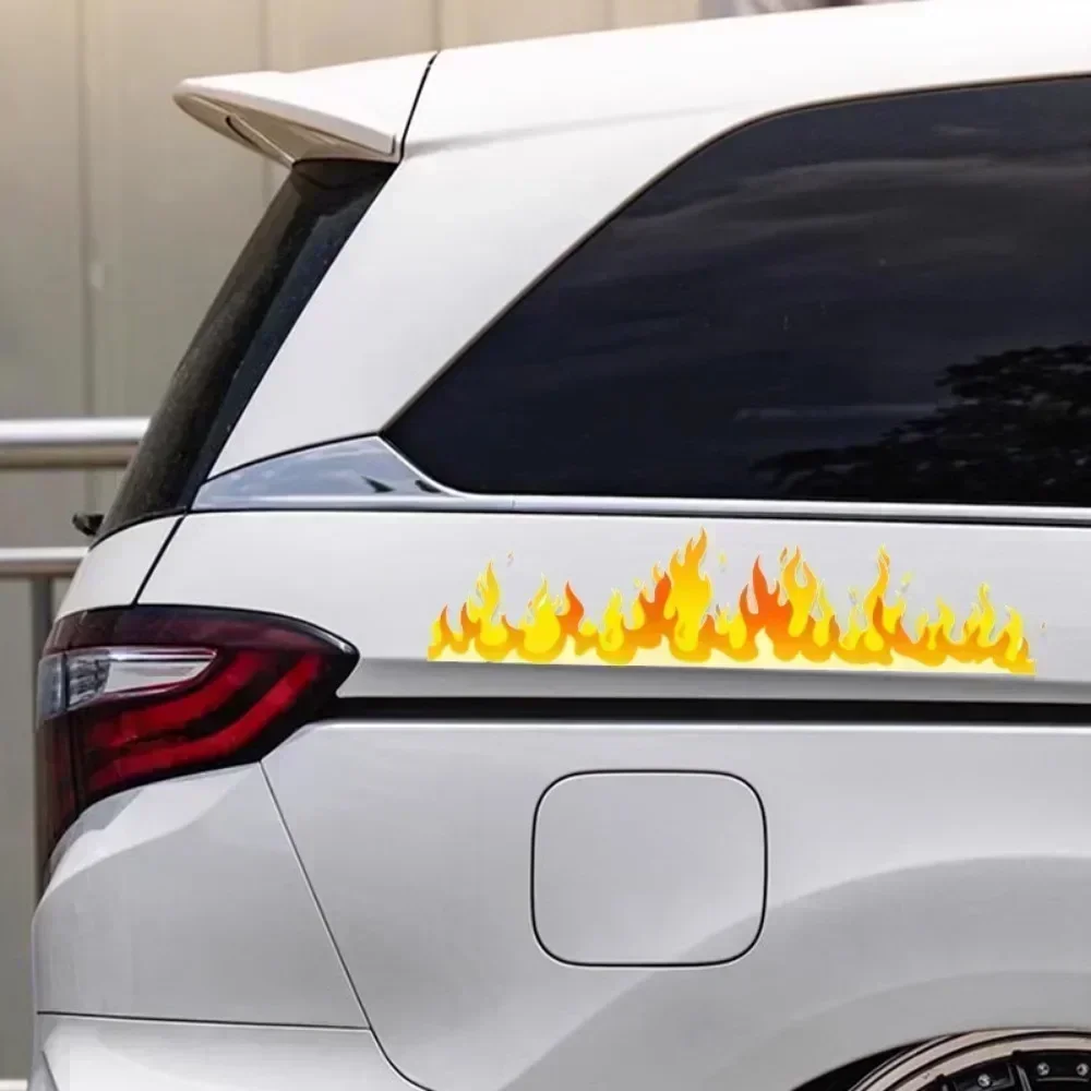 لهب دراجة نارية ملصقات مقاوم للماء DIY بها بنفسك دراجة نارية لوحات جانبية خزان الوقود هدية سكوتر خوذة صندوق شارات الفينيل الديكور الرائع #2