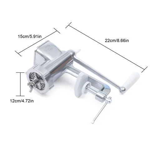 22*12*15cm Stainless Steel Manual Animals Food Feed Pellet Granulator Machine Pet Feedstuff Processing Tool for Home, Pet Stores, Zoos