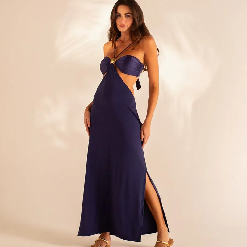

WackDaria Women Swimsuit Sexy 3 Pieces Set Long Dress Cover Bathing Suit купальник слитный Maillot De Bain Femma Bikini Lady