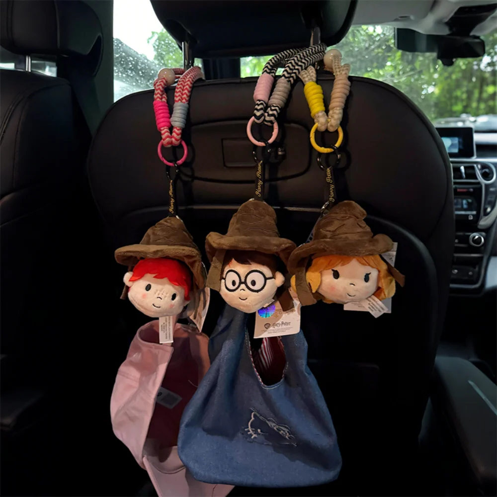 Juguete de peluche genuino de Harry Potter, bufanda Hermione, Ron, película, TV, muñeco de peluche, mochila, adorno, juguetes retráctiles, regalos de cumpleaños