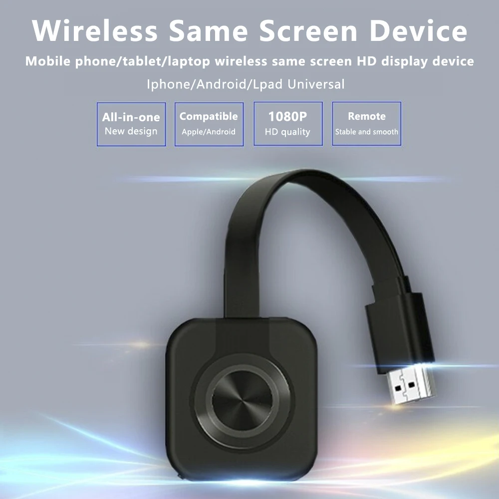 

W13 Wireless HDMI Display Dongle 1080P Miracast AirPlay Screen Mirroring Adapter