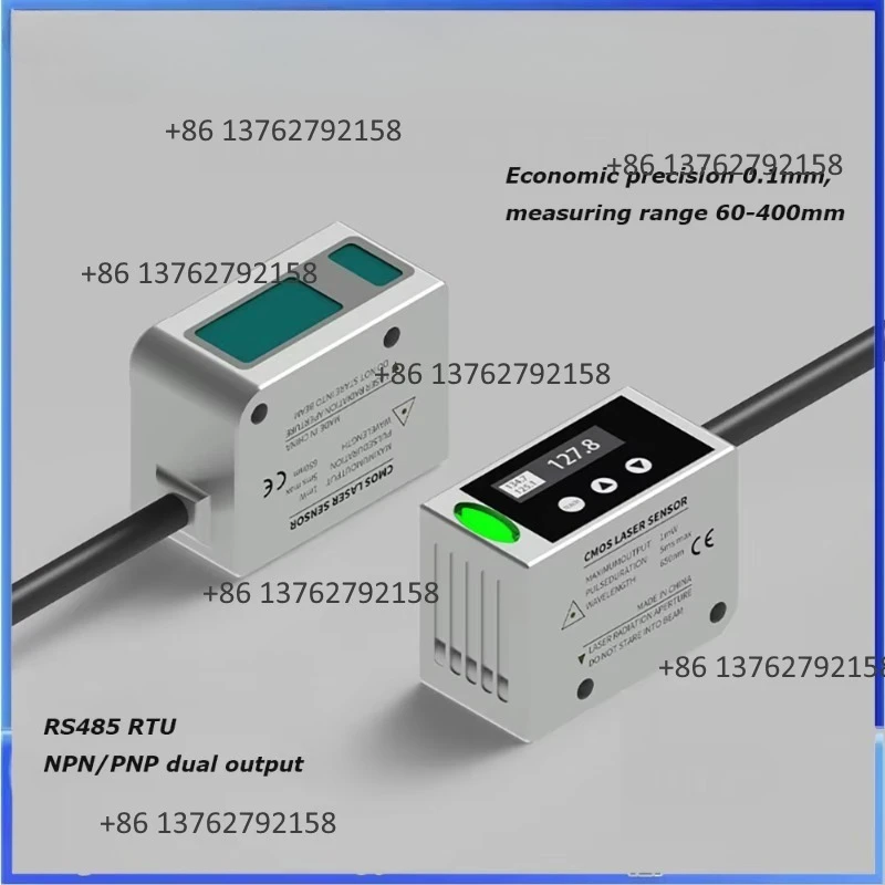 0.1mm Accuracy Non-Contact Laser Displacement Sensor 40-1000mm Measuring Range Industrial Laser Distance Sensor With RS485